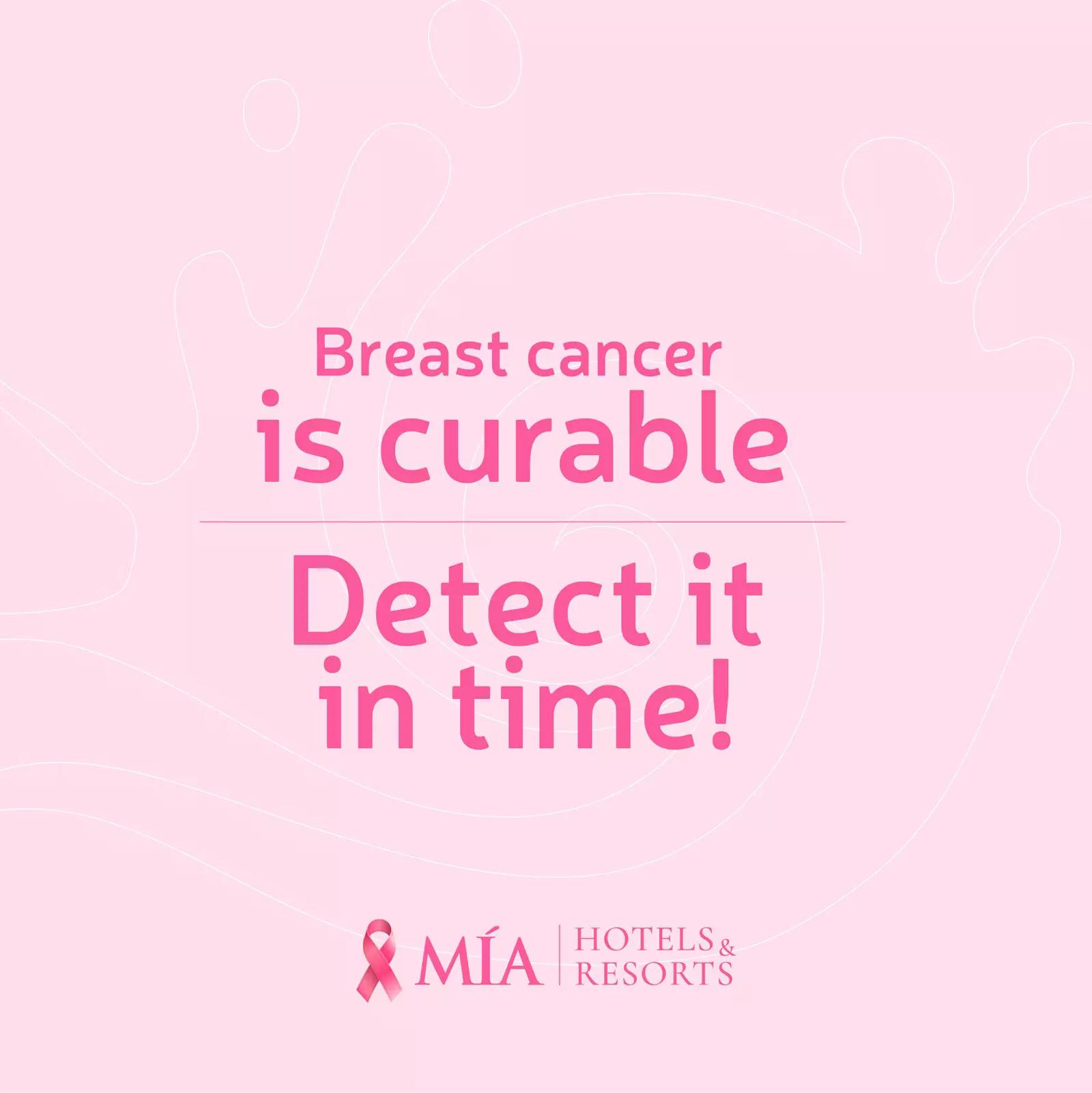 MÍA Hotels and Resorts joins to the fight against breast cancer